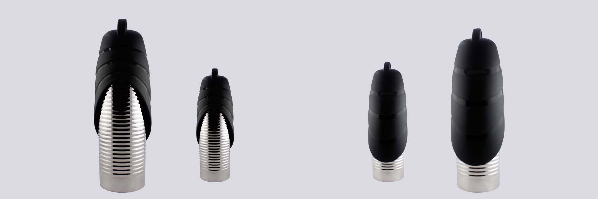 Ribbed Bottle with Cap